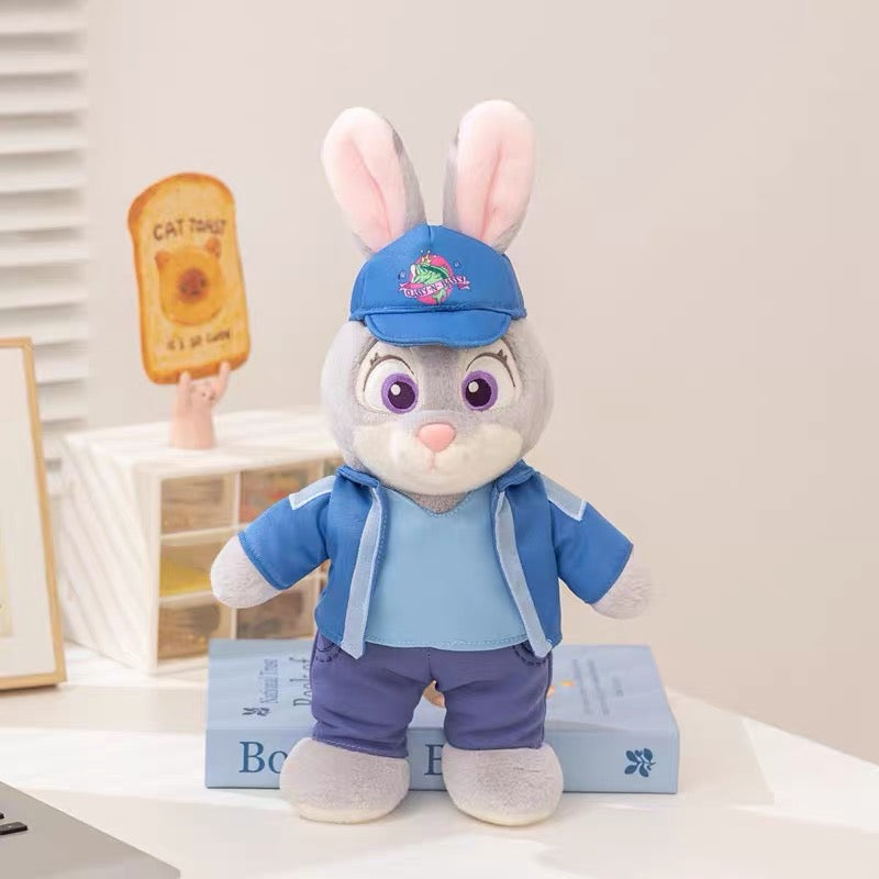 Disney Zootopia Judy Hopps & Nick Wilde Plush Toys – Soft Stuffed Animal Bunny Doll for Kids