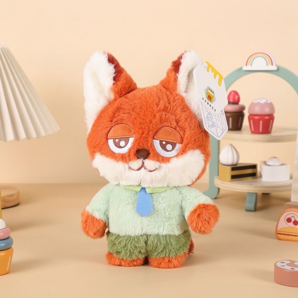 Disney Zootopia Judy Hopps & Nick Wilde Plush Toys – Soft Stuffed Animal Bunny Doll for Kids