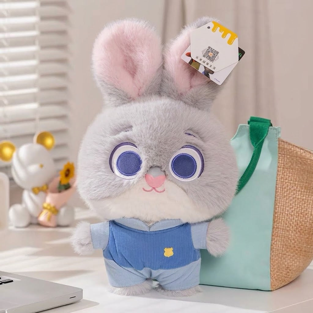 Disney Zootopia Judy Hopps & Nick Wilde Plush Toys – Soft Stuffed Animal Bunny Doll for Kids