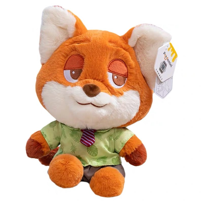 Disney Zootopia Judy Hopps & Nick Wilde Plush Toys – Soft Stuffed Animal Bunny Doll for Kids