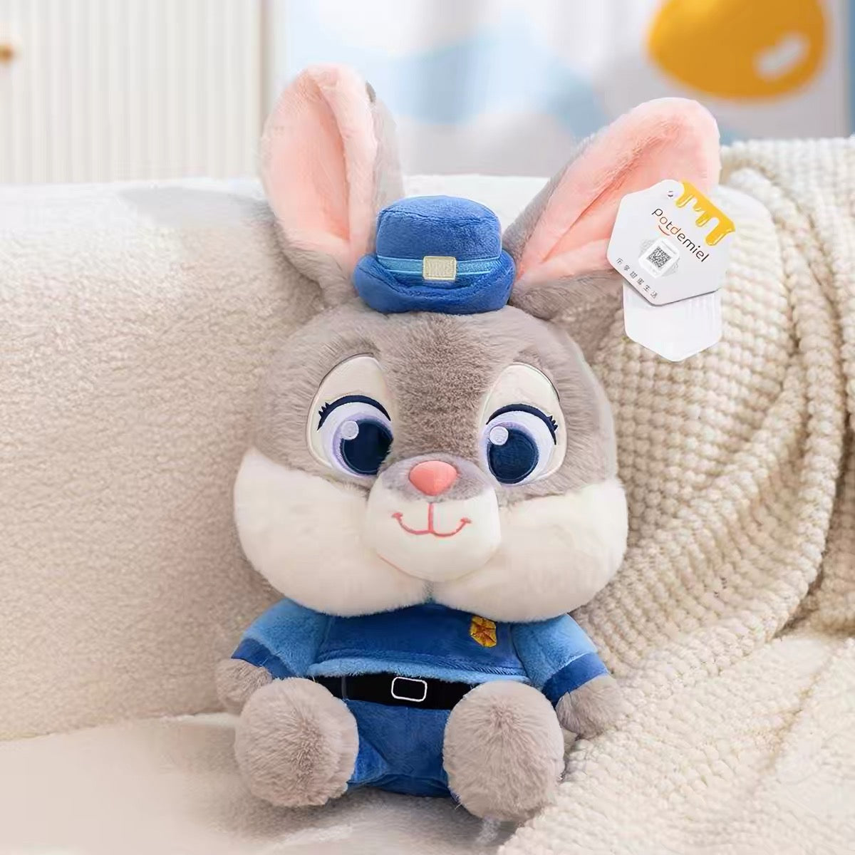 Disney Zootopia Judy Hopps & Nick Wilde Plush Toys – Soft Stuffed Animal Bunny Doll for Kids