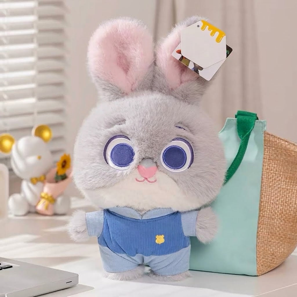 Disney Zootopia Judy Hopps & Nick Wilde Plush Toys – Soft Stuffed Animal Bunny Doll for Kids