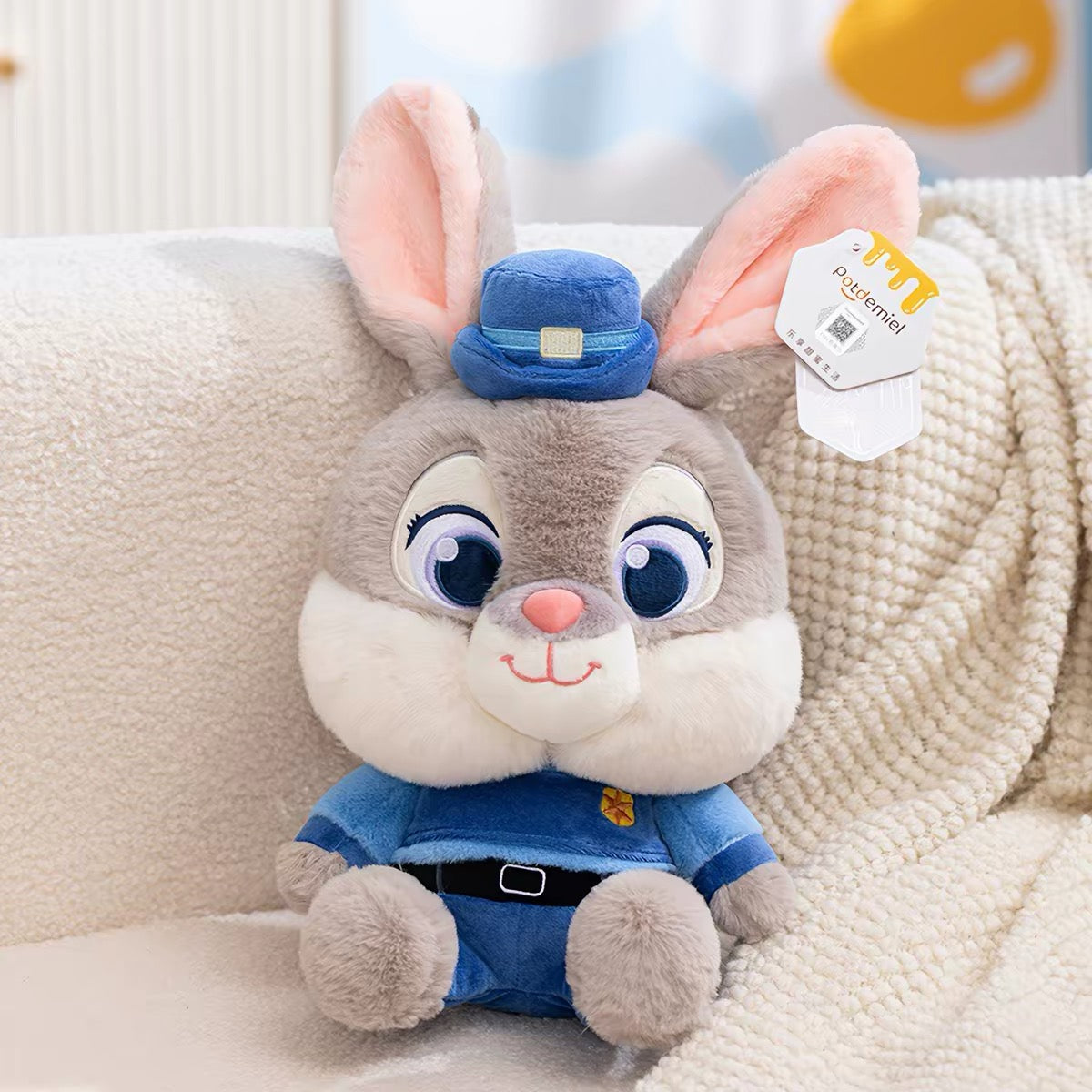Disney Zootopia Judy Hopps & Nick Wilde Plush Toys – Soft Stuffed Animal Bunny Doll for Kids
