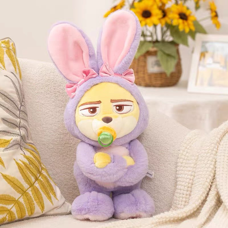 Disney Zootopia Judy Hopps & Nick Wilde Plush Toys – Soft Stuffed Animal Bunny Doll for Kids