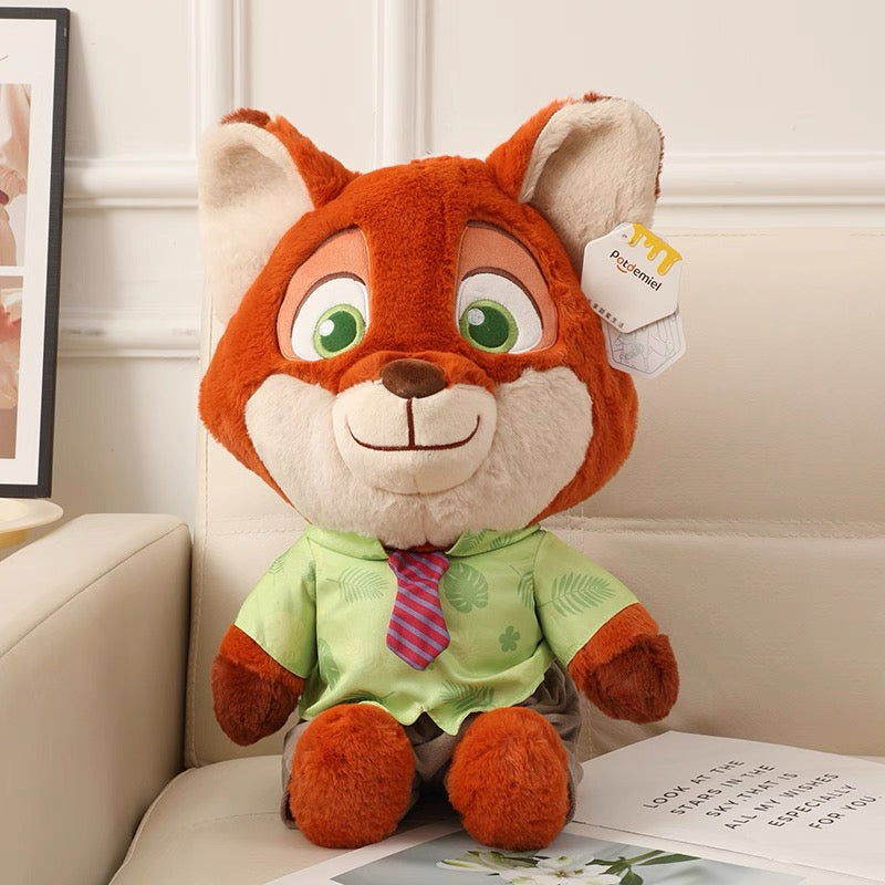 Disney Zootopia Judy Hopps & Nick Wilde Plush Toys – Soft Stuffed Animal Bunny Doll for Kids