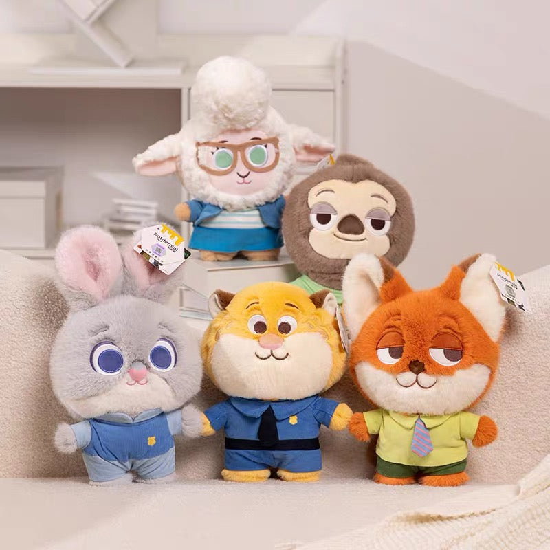 Disney Zootopia Judy Hopps & Nick Wilde Plush Toys – Soft Stuffed Animal Bunny Doll for Kids