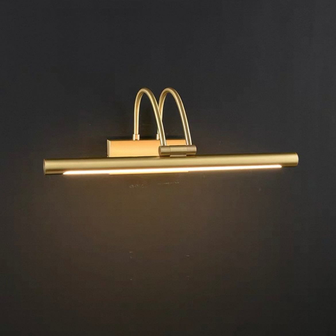 Premium All-Copper LED Mirror Front Light | Sleek No-Drill Wall Vanity Fixture