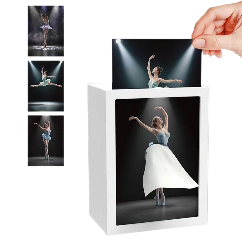 3D Ballerina Tissue Box – Dancing Girl with Dress That Changes Every Tissue Pull | Unique Home Decor Gift